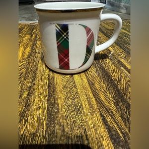 Pottery Barn letter D mug